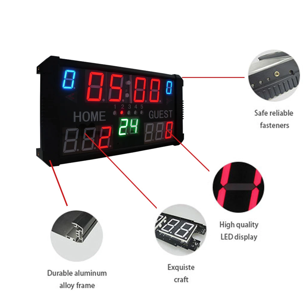 Basketball Electronic Cricket Scoreboard LED Display Scoreboard Digital Scoreboard