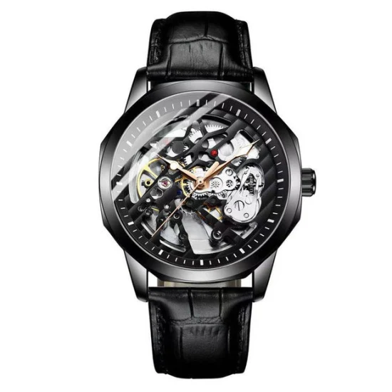 Relógio com logotipo personalizado da fábrica da China Material de liga resistente à água Pulso Relógio masculino Relógio mecânico de luxo