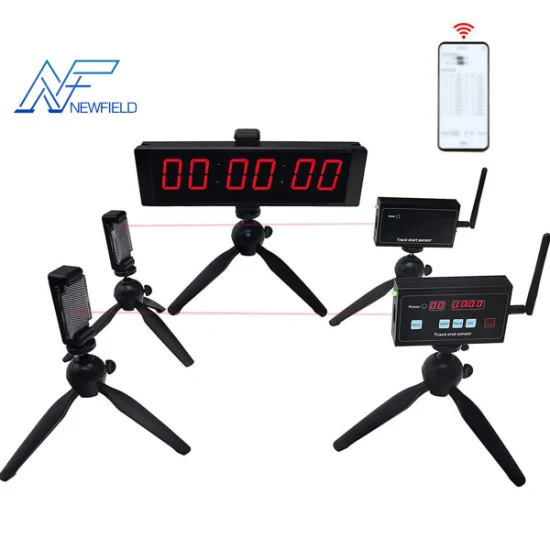 Newfield Built-in Battery Racing Timer Stopwatch Electronic Bike Speed ​​Training Skating LED Track Field Laser Timer para motocicleta