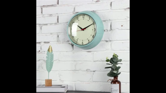 Relógio de parede em forma de retângulo, cor de madeira antiga, 3 pilhas AA, 3 fusos horários, estilo de madeira, para decoração criativa de casa, para decoração de sala de estar
