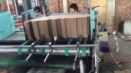 Máquina coladora para dobrar caixas de papelão ondulado tipo prensa